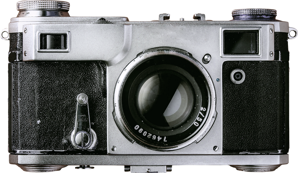 Vintage Film Camera Cutout